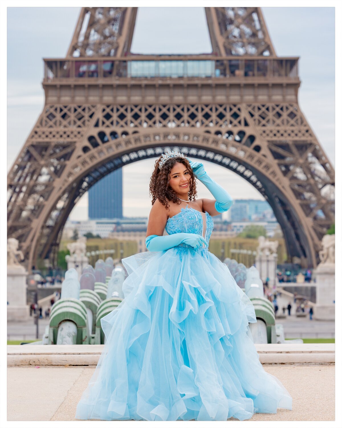 A timeless white gown for a Paris photoshoot — Glam In Paris