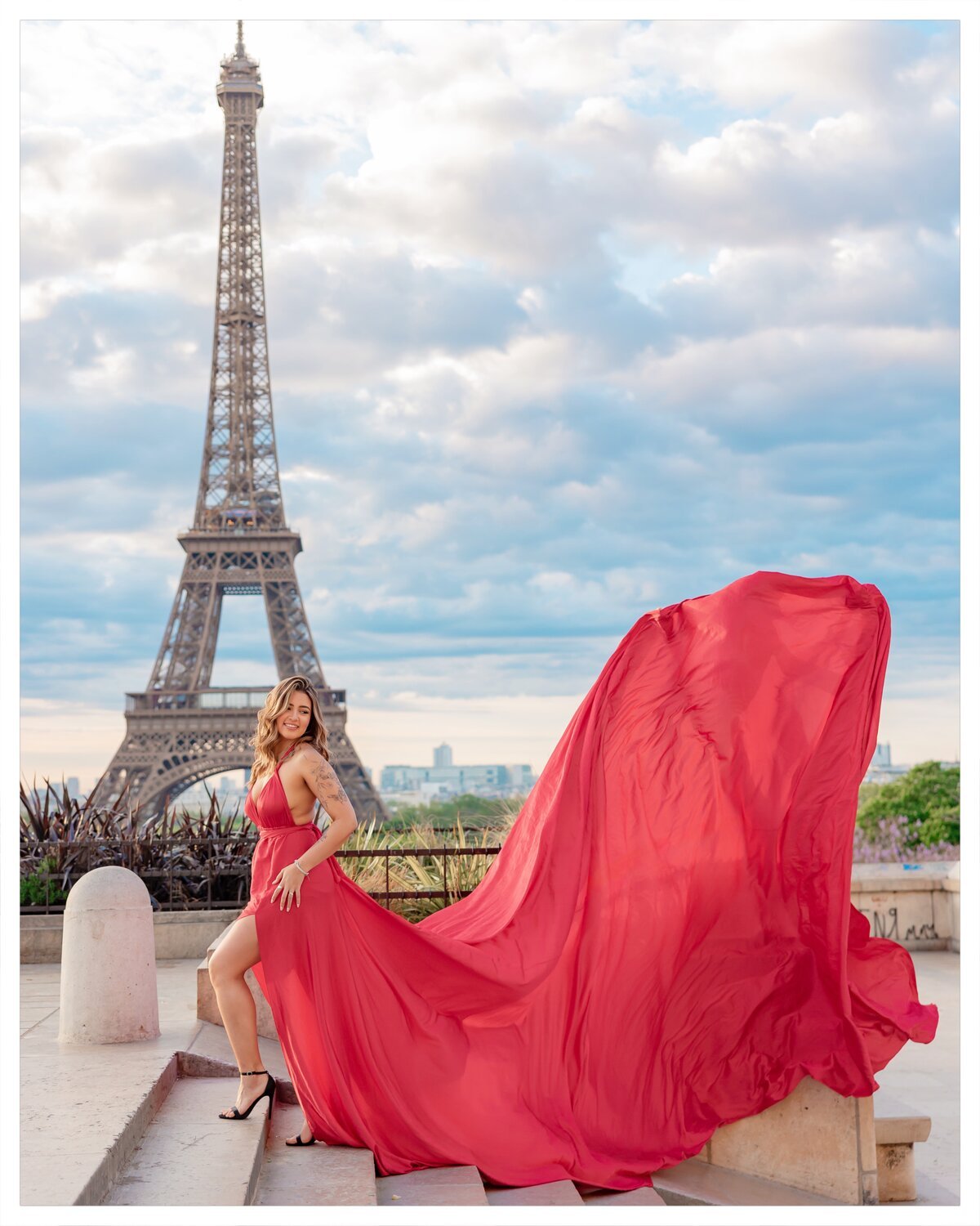Solo Travel Dress Photoshoot in Paris: The Best Gift to Yourself