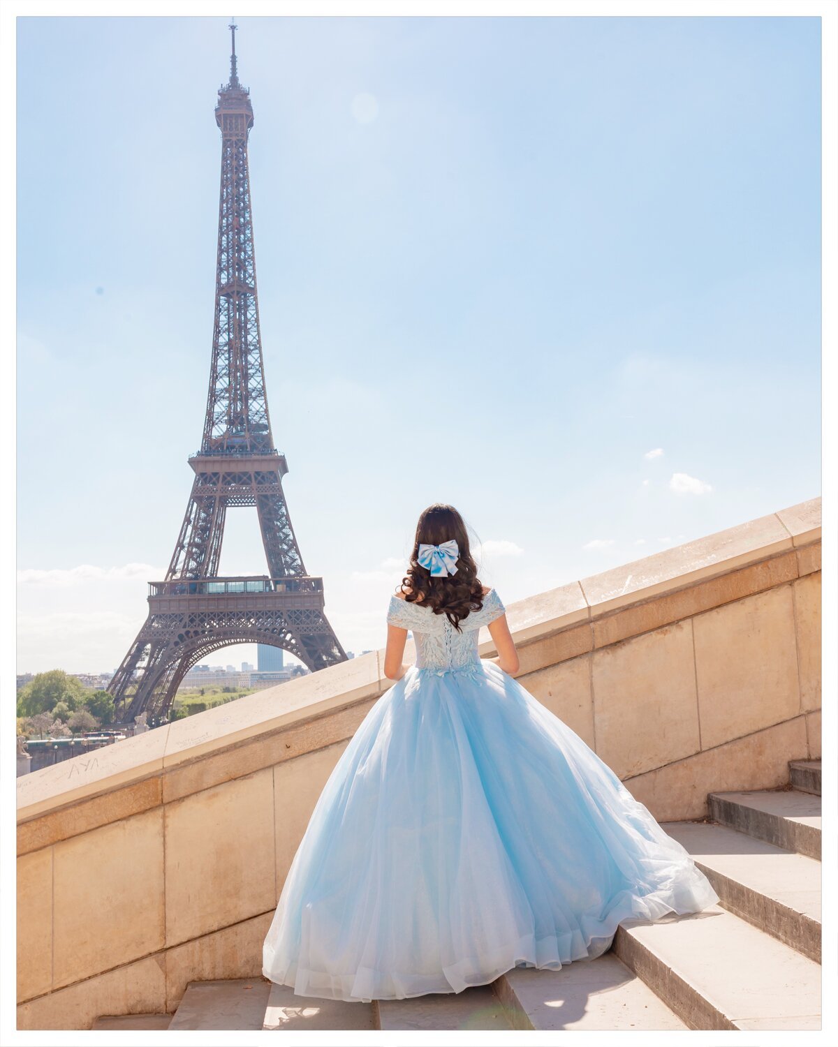 A quinceañera styled photoshoot at golden hour in Paris — Glam In Paris
